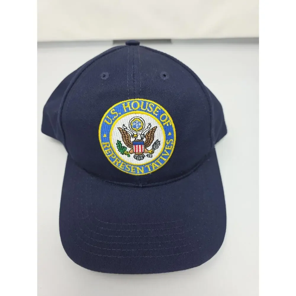 U. S. House Of Represetatives Blue Hat Cap Made In Usa New